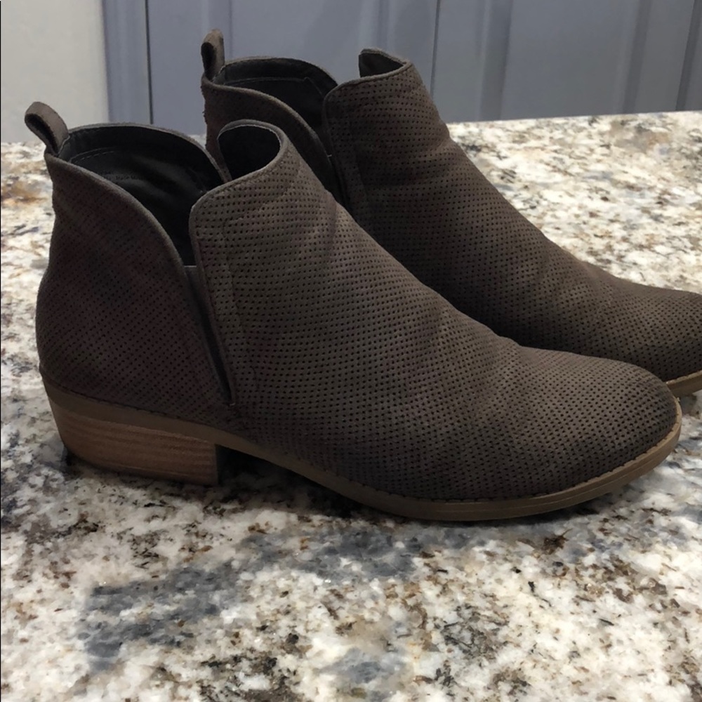Browish Gray Ankle Booties